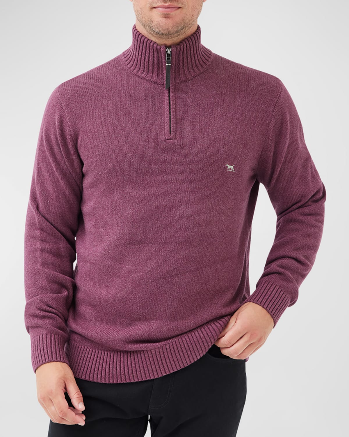 Men's Merrick Bay Half-Zip Cotton Sweater
