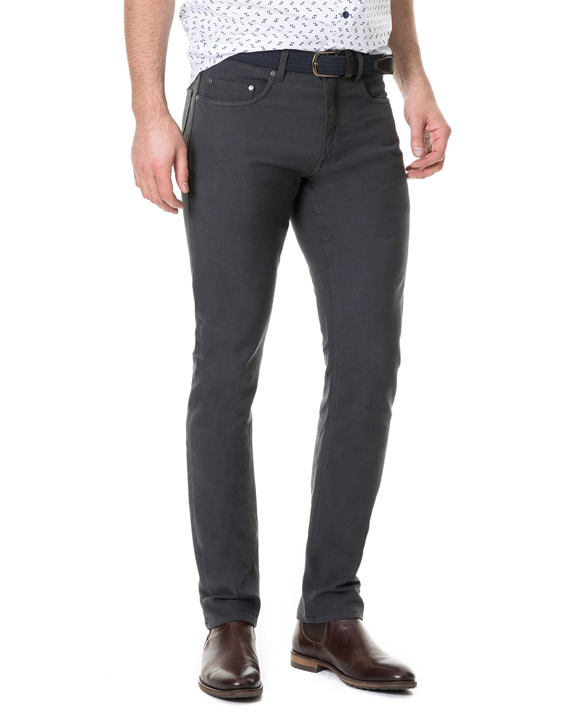 Rodd & Gunn Men's Motion Straight-leg Jeans In Gray