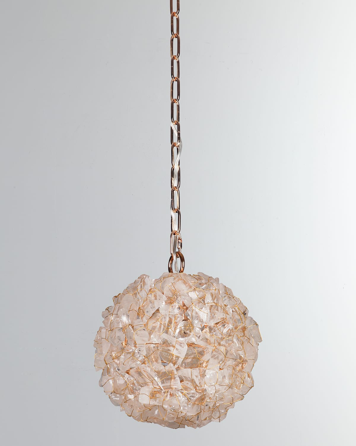 Ellington/litex Rock Crystal Pendant In Clear/gold