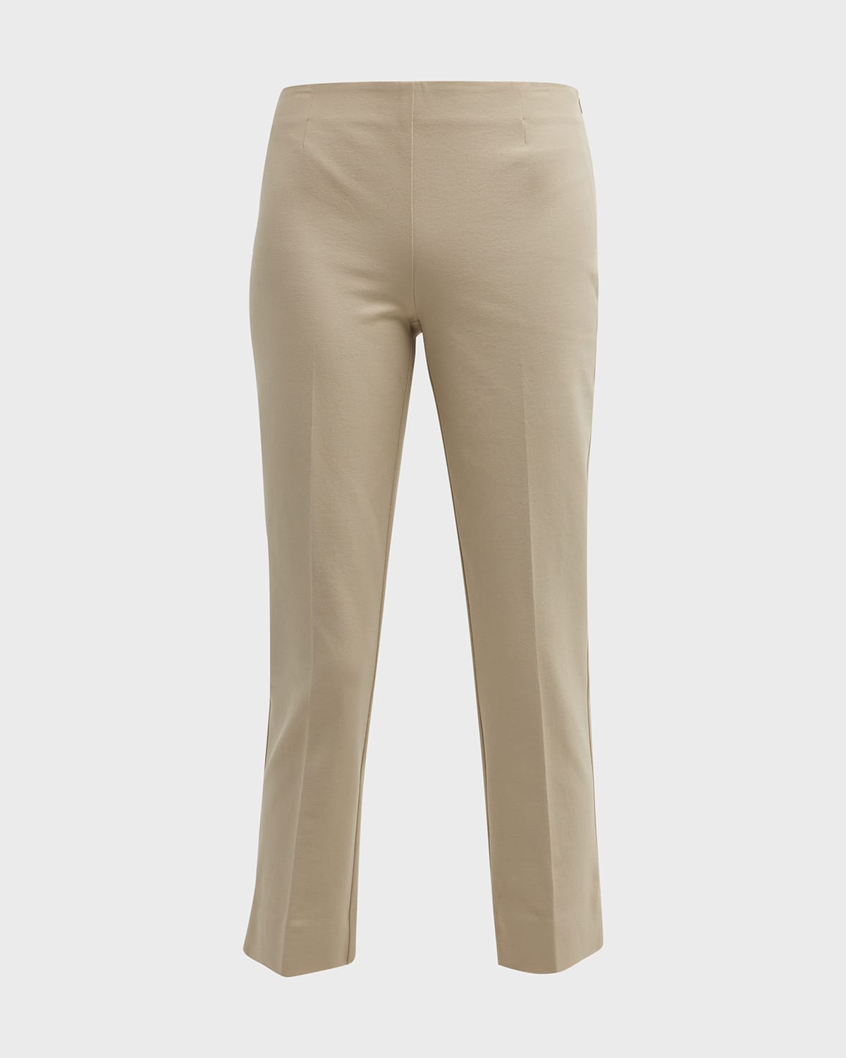 Shop Lafayette 148 Jodhpur Cloth Cropped Pants In Khaki