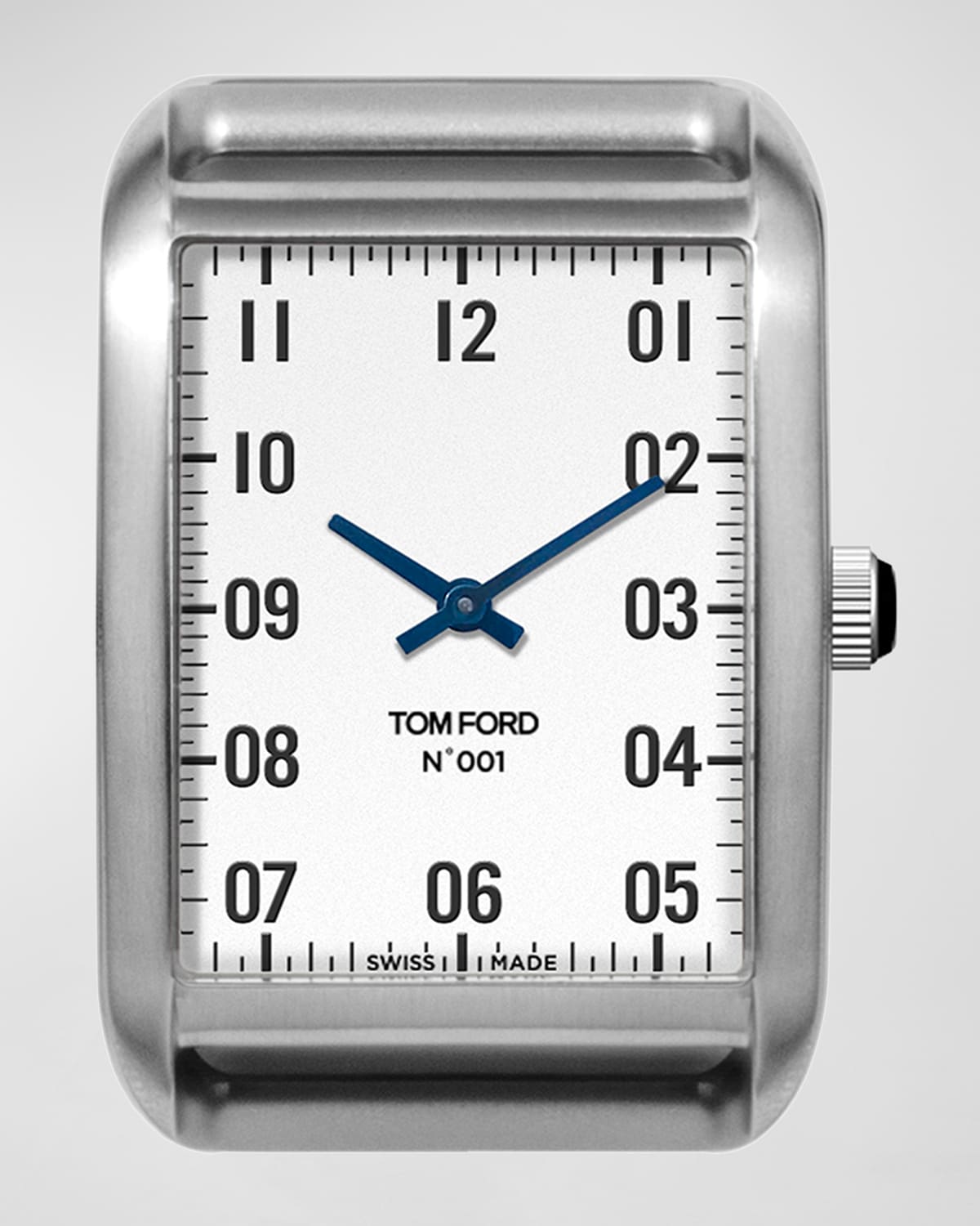 Brushed Stainless Steel Case, White Dial, Medium