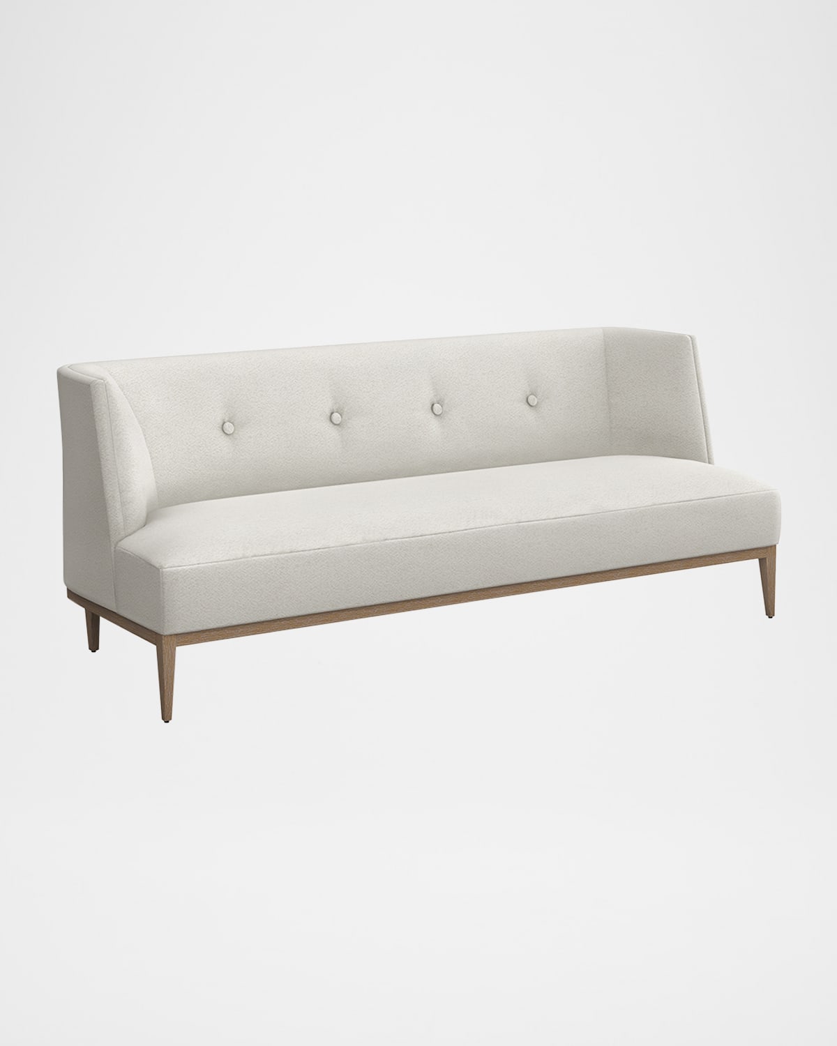 Interlude Home Chloe Sofa 80.5" In Shearling / Cream
