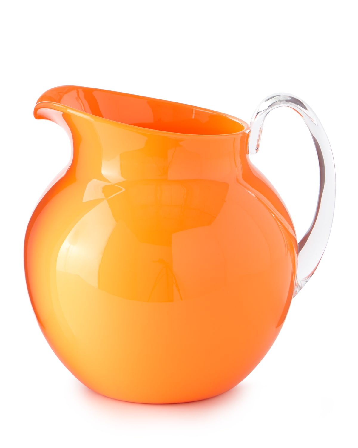Mario Luca Giusti Palla Fluorescent Acrylic Pitcher, Orange