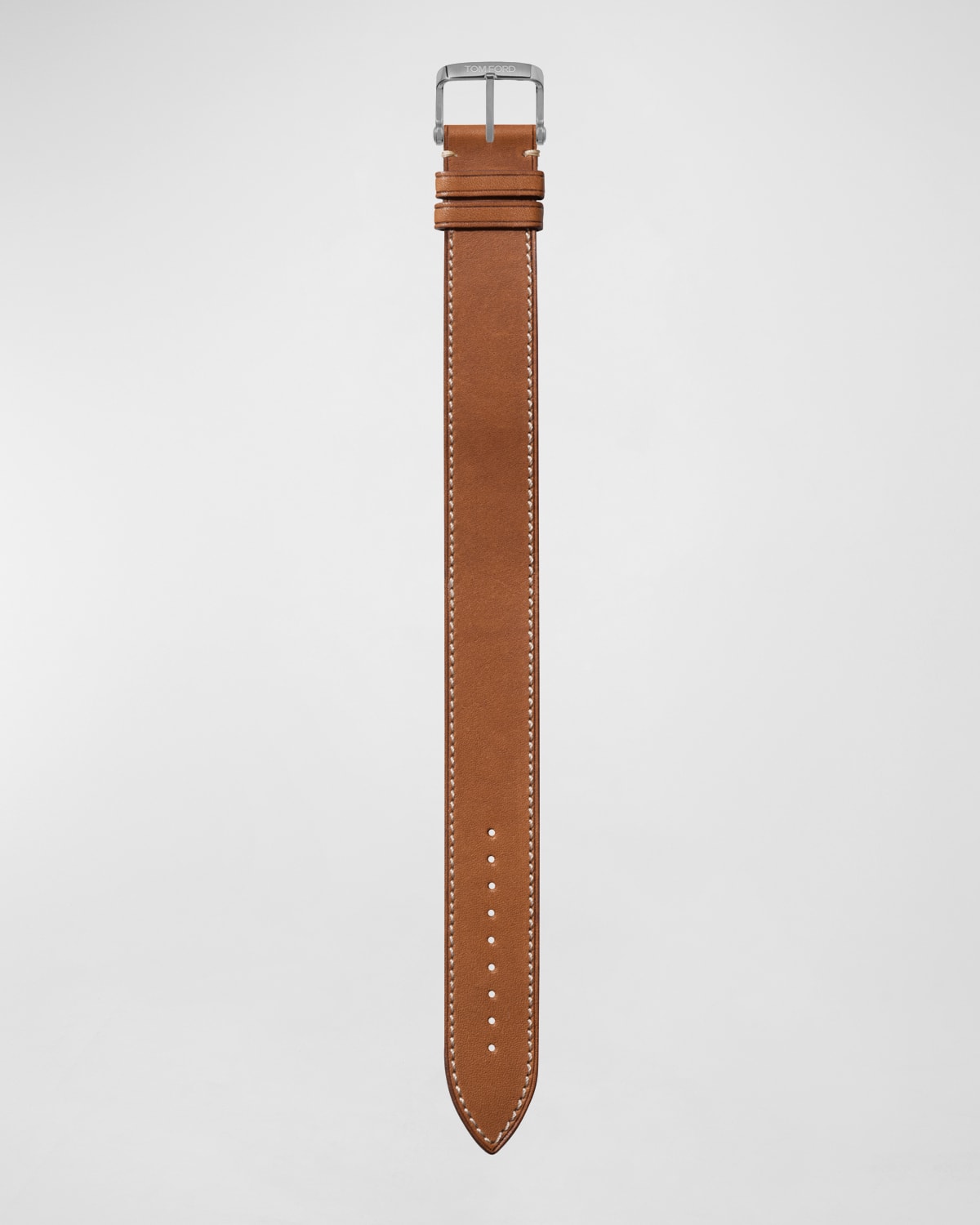 Large Calf Leather Strap with ECRU Stitching