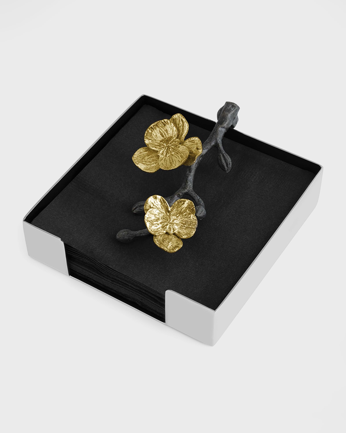 Michael Aram Gold Orchid Cocktail Napkin Holder