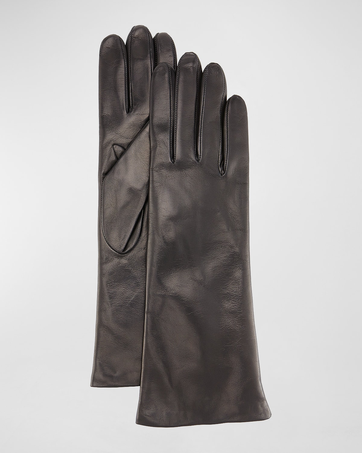 Shop Portolano Napa Leather Gloves In Black