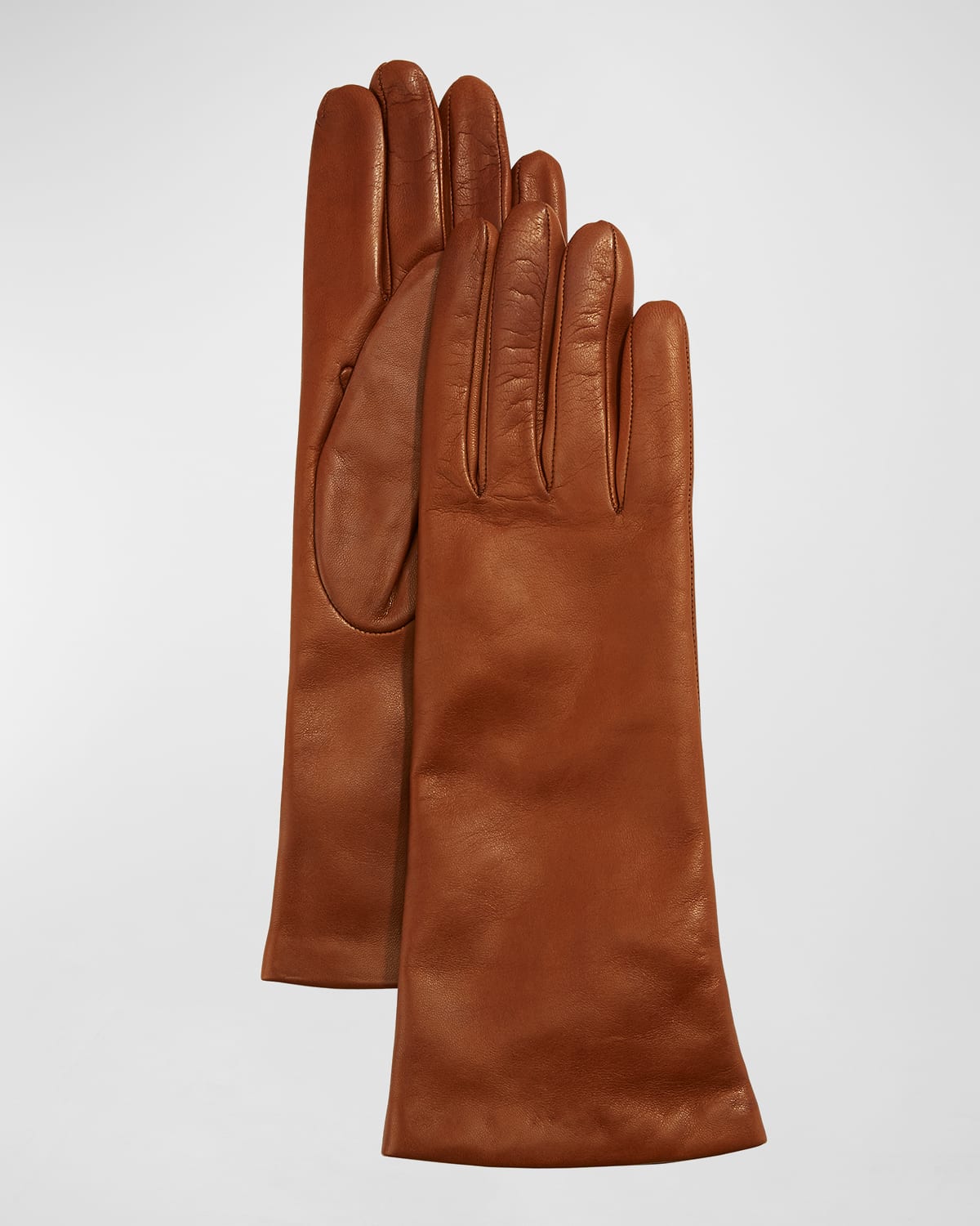 Cashmere-Lined Napa Leather Gloves