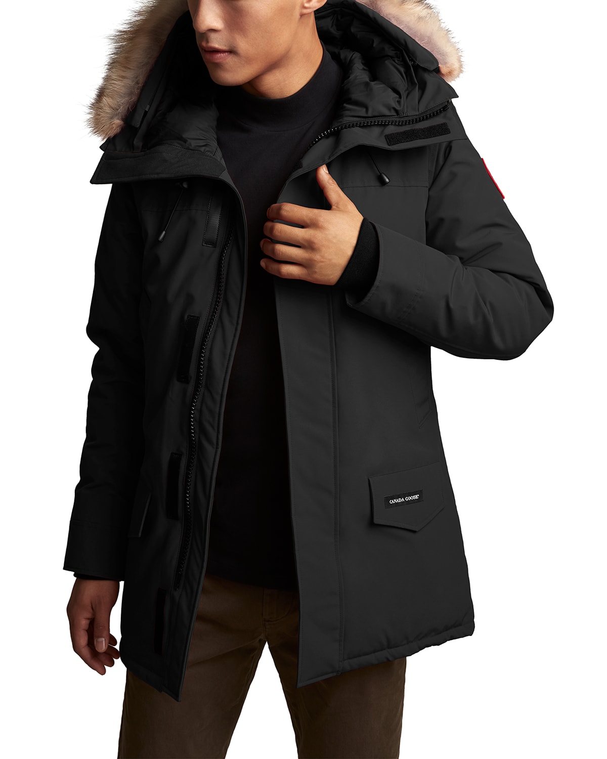 Canada Goose Men's Langford Arctic-Tech Parka Jacket with Fur Hood - Fusion Fit