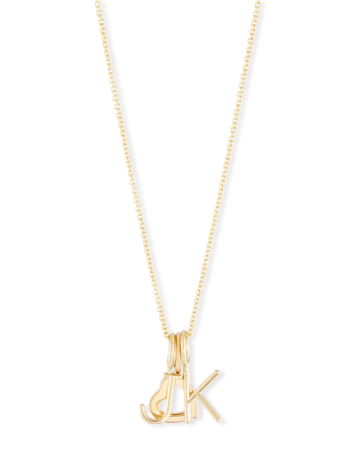 Sarah Chloe Mini Amelia Layered Initial Pendant Necklace