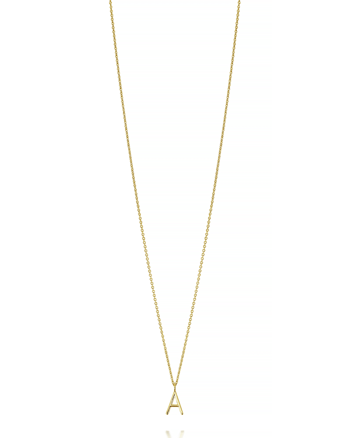 Mini Amelia 14K Gold Initial Pendant Necklace