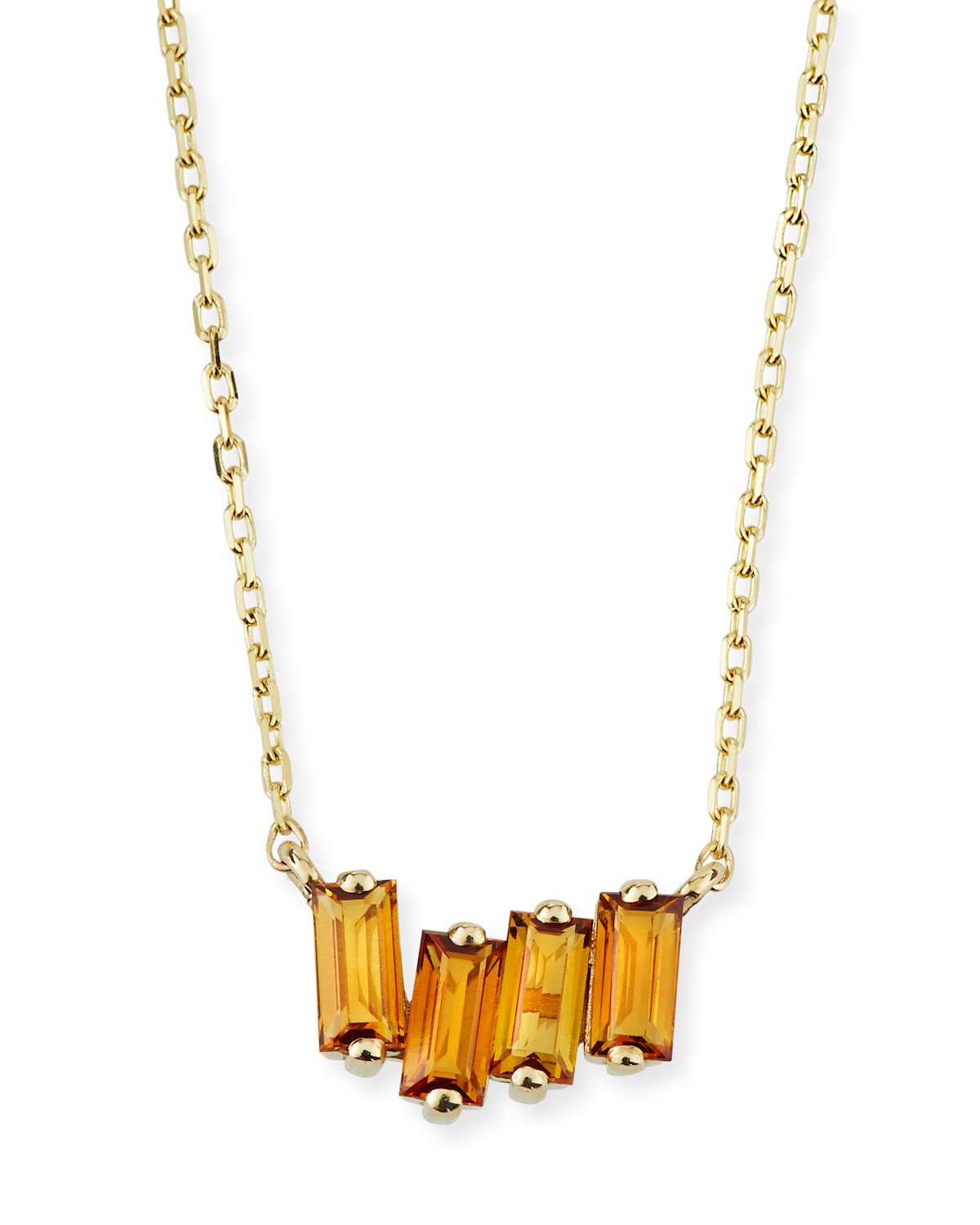 Kalan By Suzanne Kalan 14k Gold Pink Topaz Fireworks Necklace In Light Orange