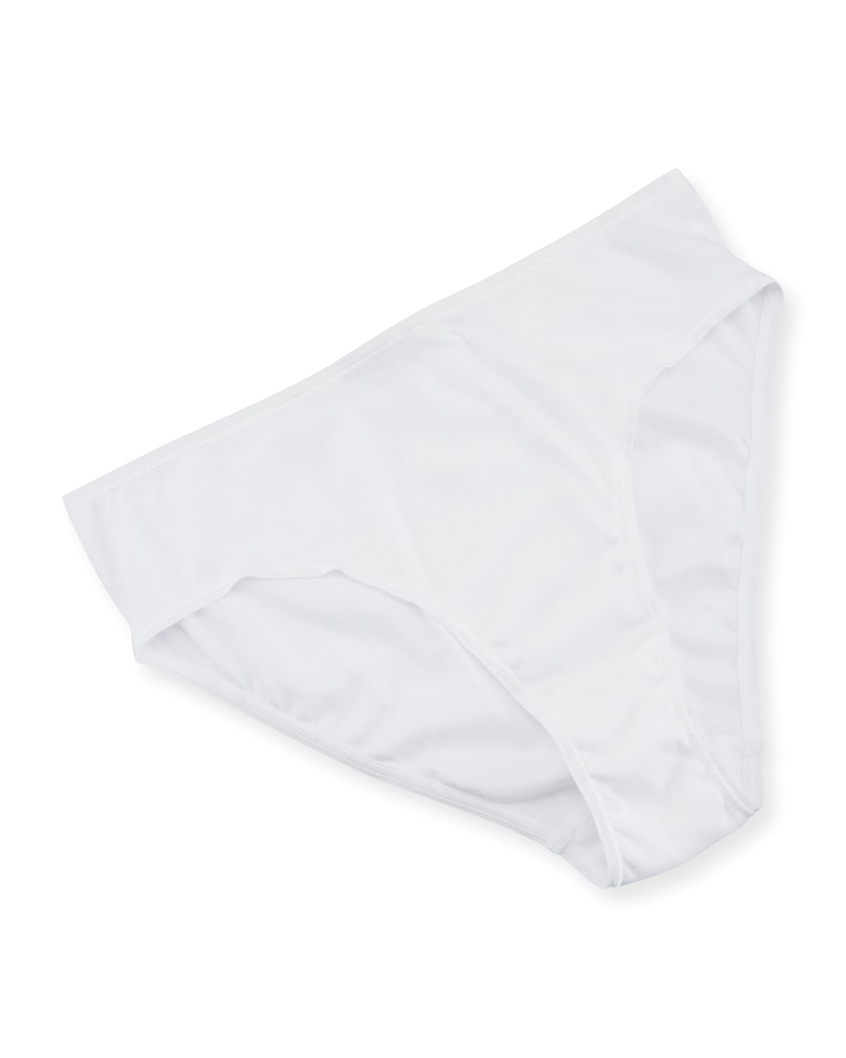 Hanro Cotton Seamless High-leg Briefs In White