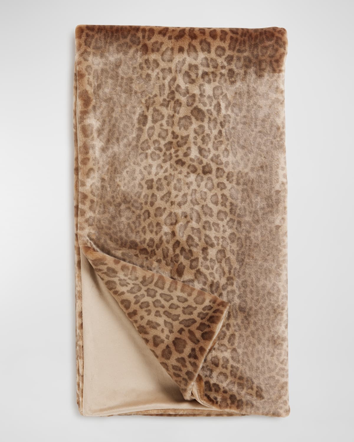 Shop Fabulous Furs Signature Series Faux-fur Throw In Vintage Leopard