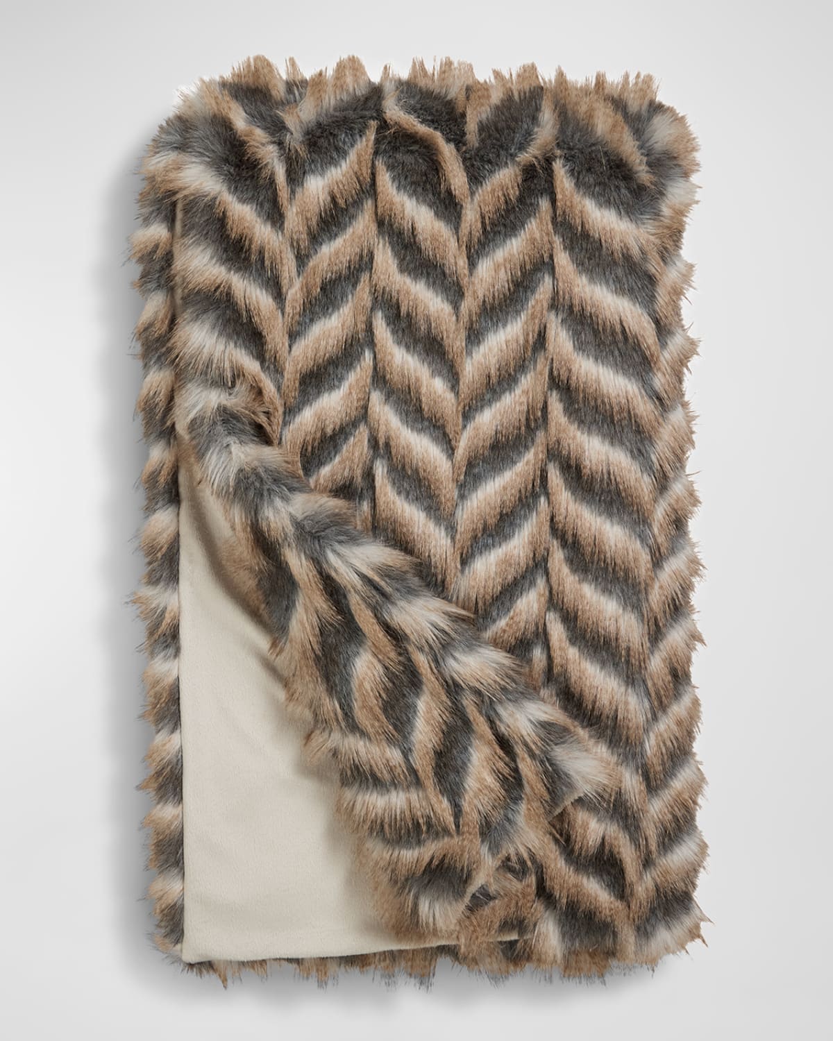 Fabulous Furs Signature Series Faux-fur Throw In Brown