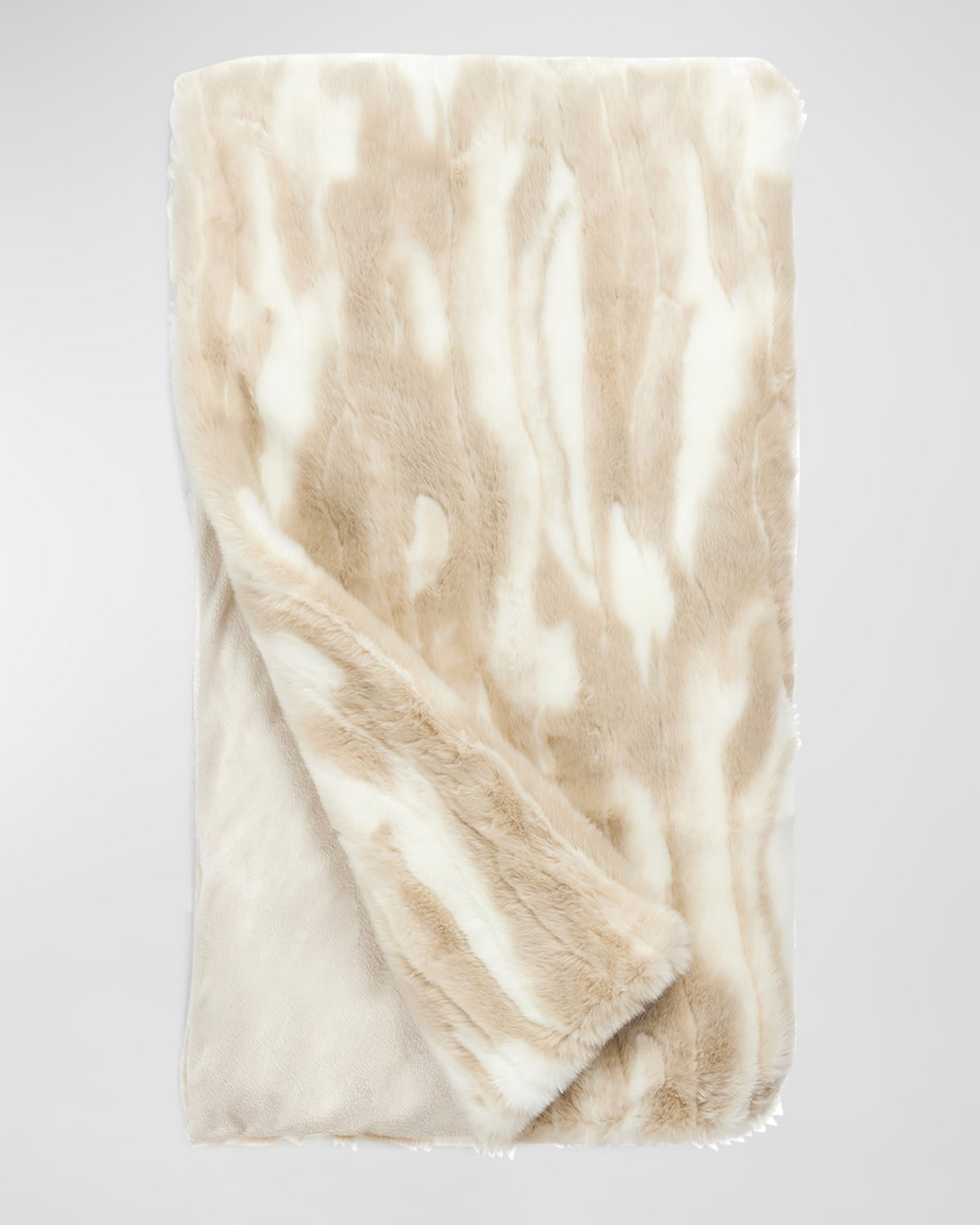 Shop Fabulous Furs Signature Series Faux-fur Throw In Winter Rabbit