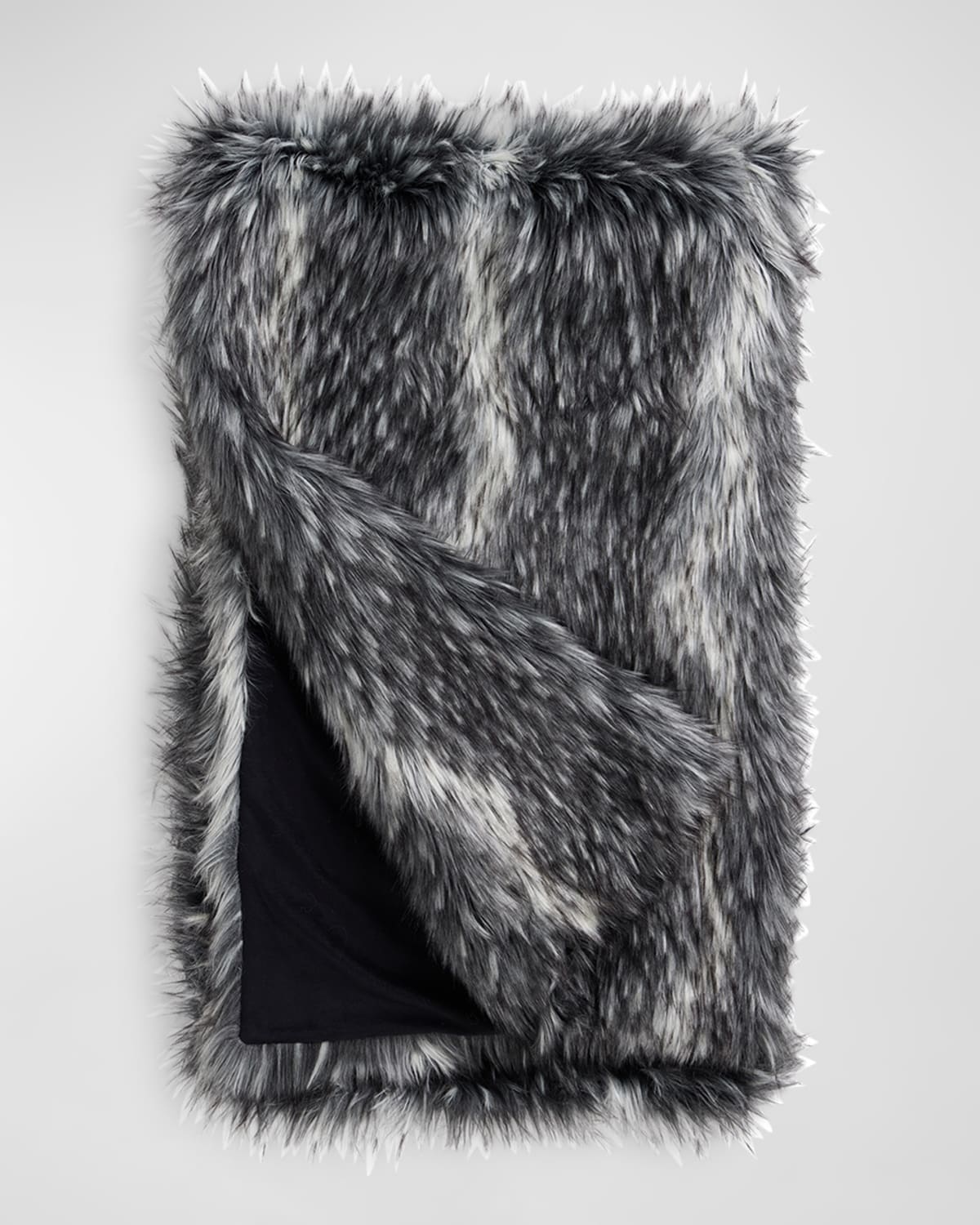 Shop Fabulous Furs Limited Edition Faux-fur Throw In Smokey Fox