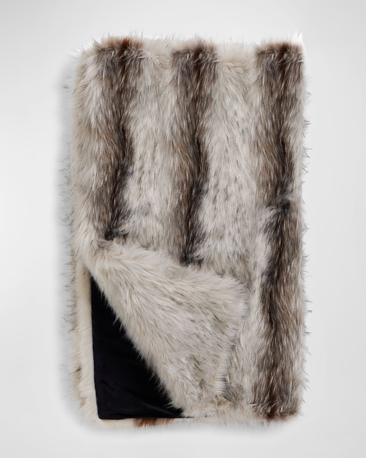 Shop Fabulous Furs Limited Edition Faux-fur Throw In Clouded Fox