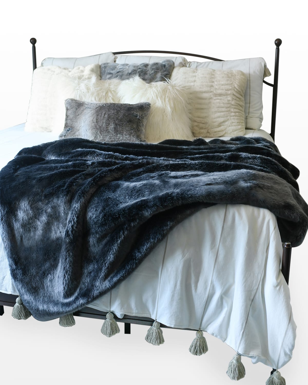 Couture Collection Faux-Fur Throw