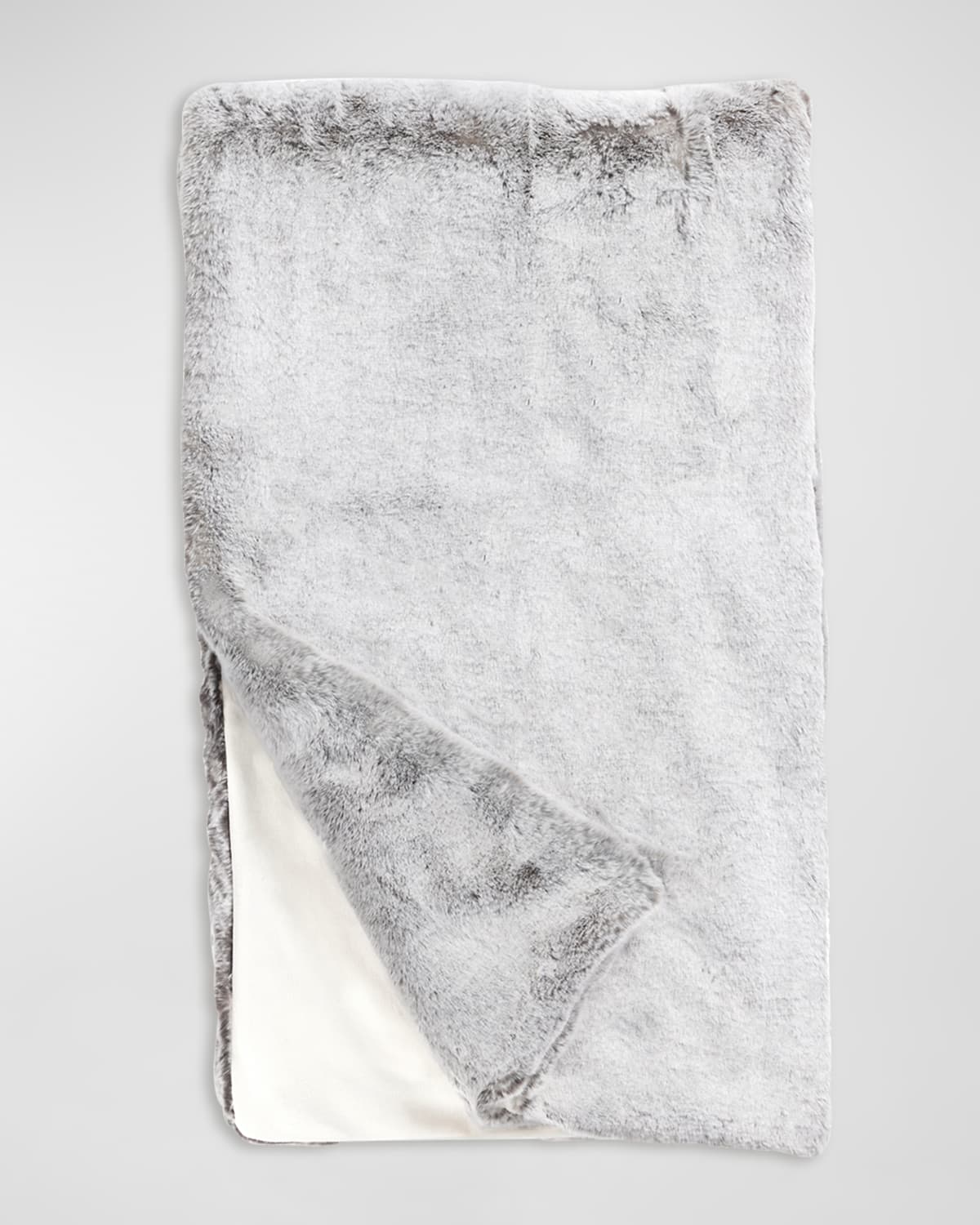 Shop Fabulous Furs Couture Collection Faux-fur Throw In Sterling Mink