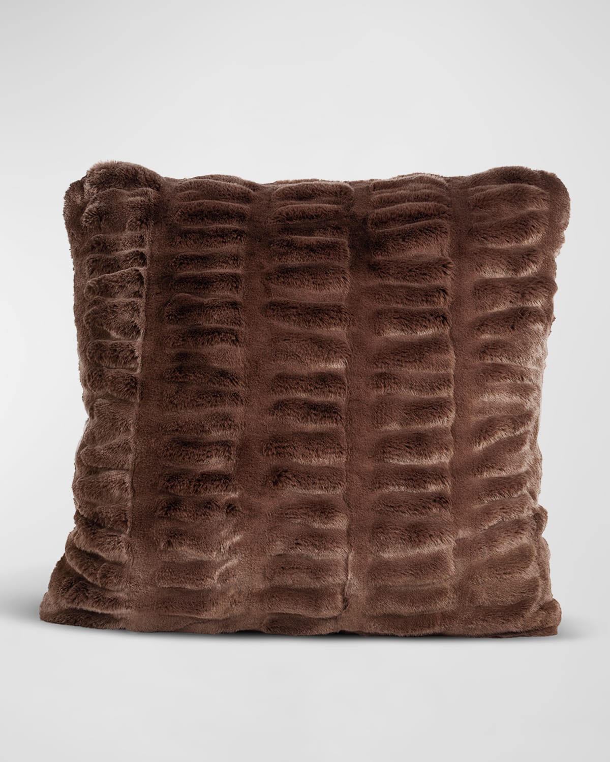 Fabulous Furs Couture Collection Pillow In Mocha Mink