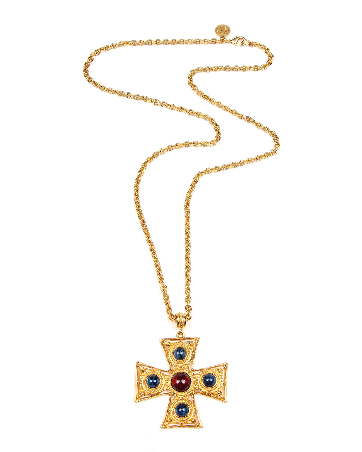 Ben-amun Square Cross Pendant Necklace