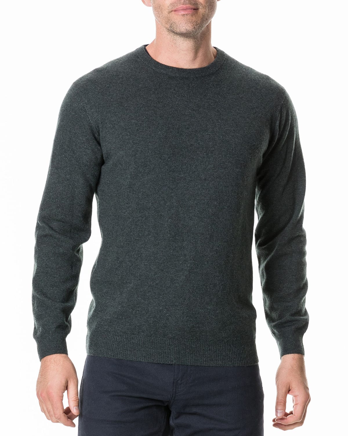 Rodd & Gunn Men's Queenstown Optim Wool-cashmere Sweater In Jungle