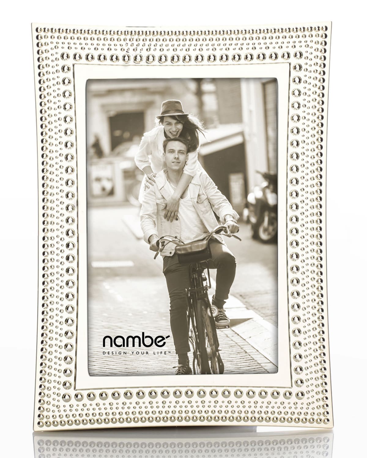 Shop Nambe Beaded Picture Frame, 4" X 6" In Silver