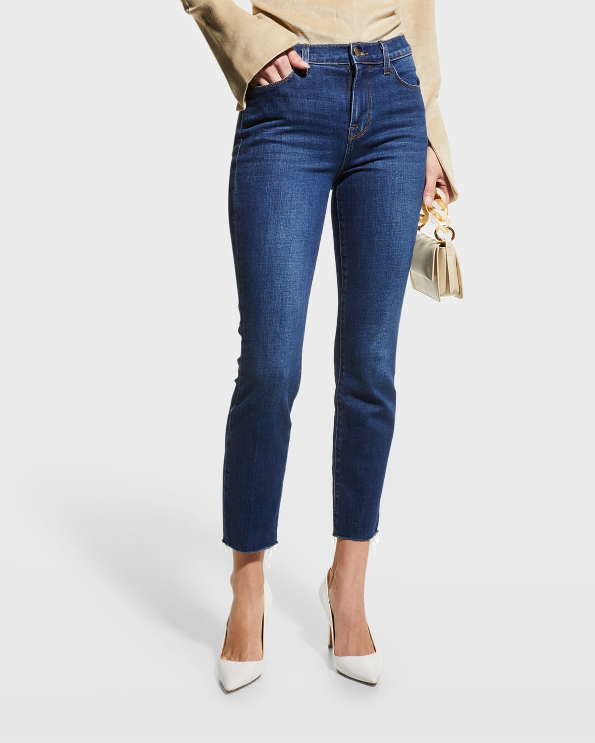 L'Agence Sada Cropped Slim Jeans
