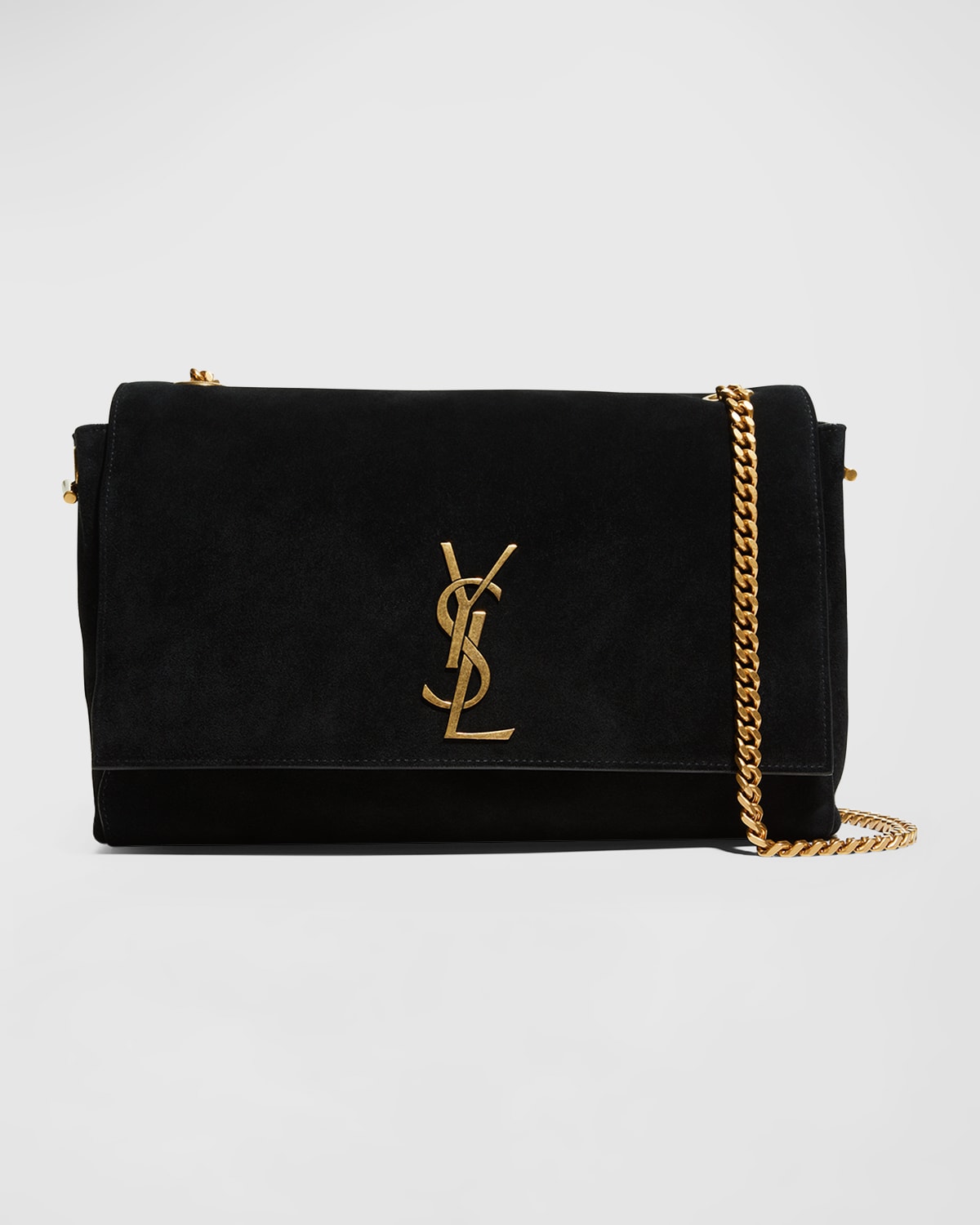 Saint Laurent Kate Small Reversible Suede and Leather Shoulder Bag - Women - Black Shoulder Bags