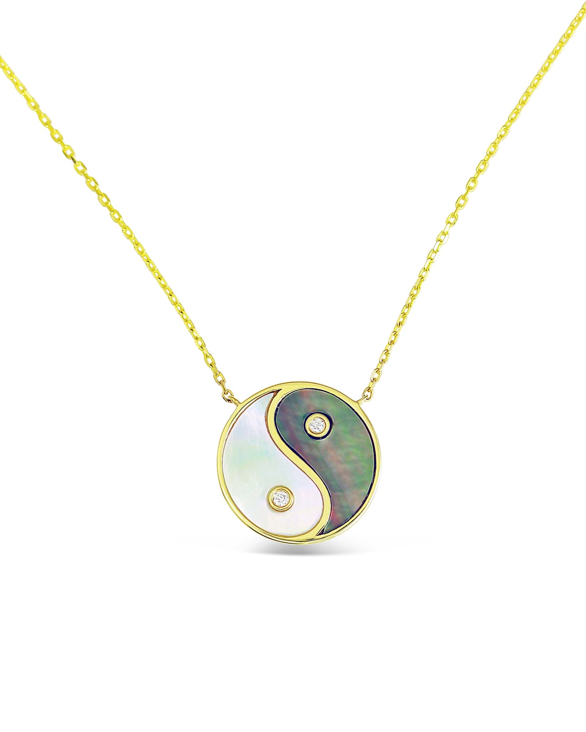 Frederic Sage 18k Gold & Mother-of-Pearl Yin Yang Pendant Necklace