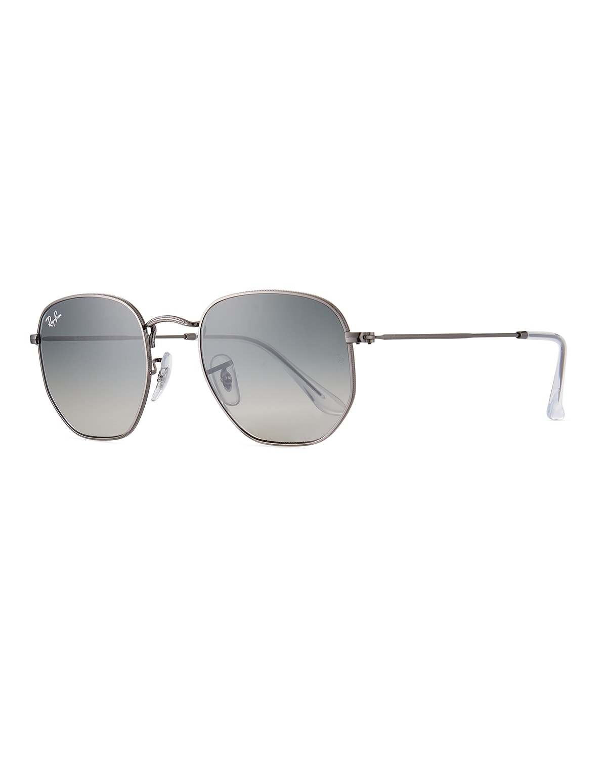 Ray Ban Square Steel Monochromatic Sunglasses In Gunmetal