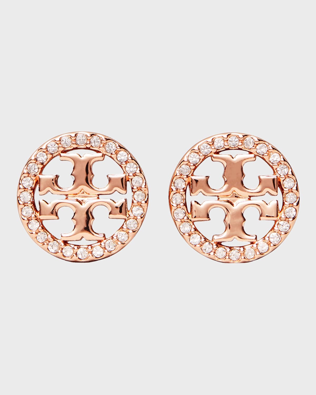 TORY BURCH MILLER PAVE STUD EARRING