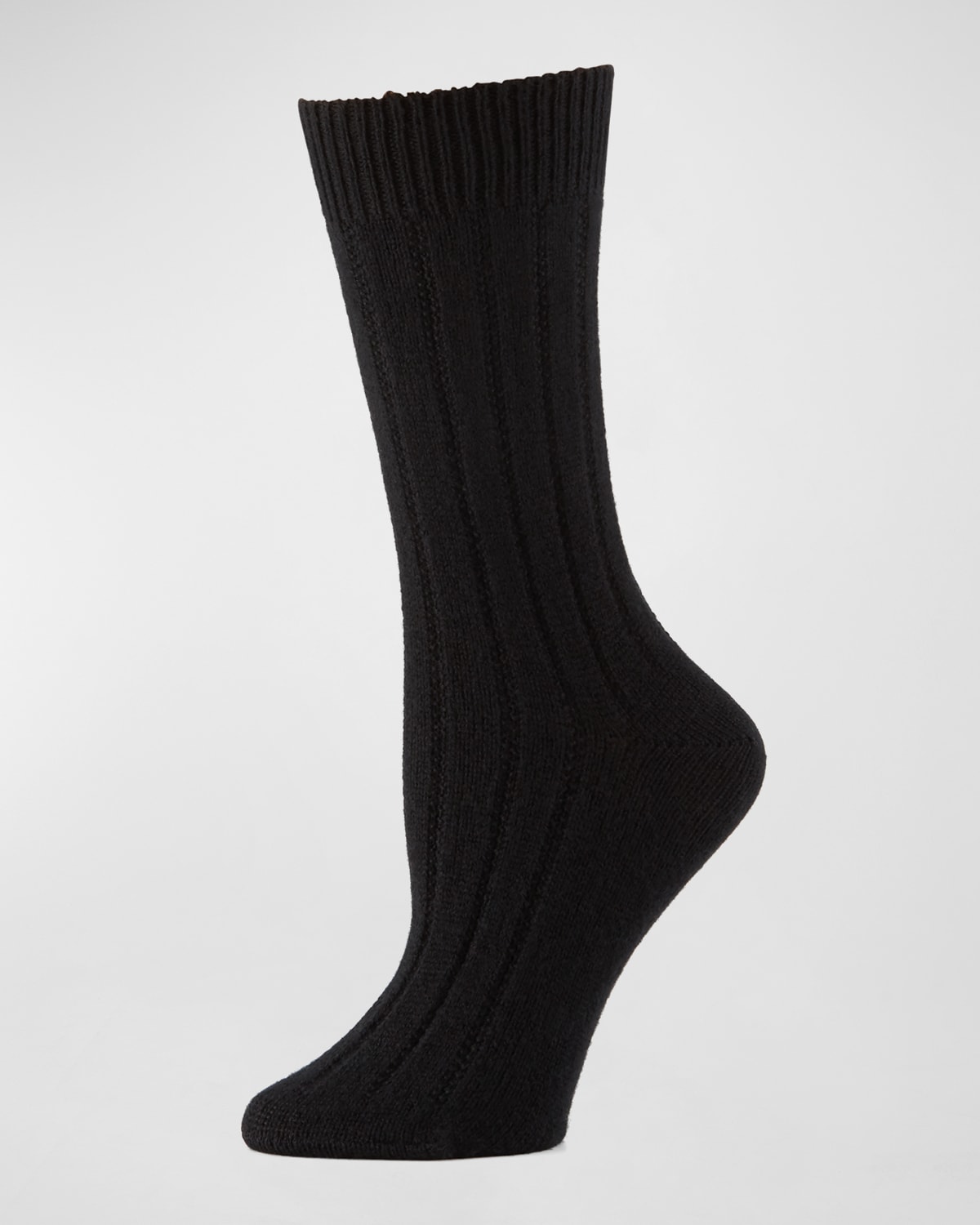 Cashmere Ribbed Socks