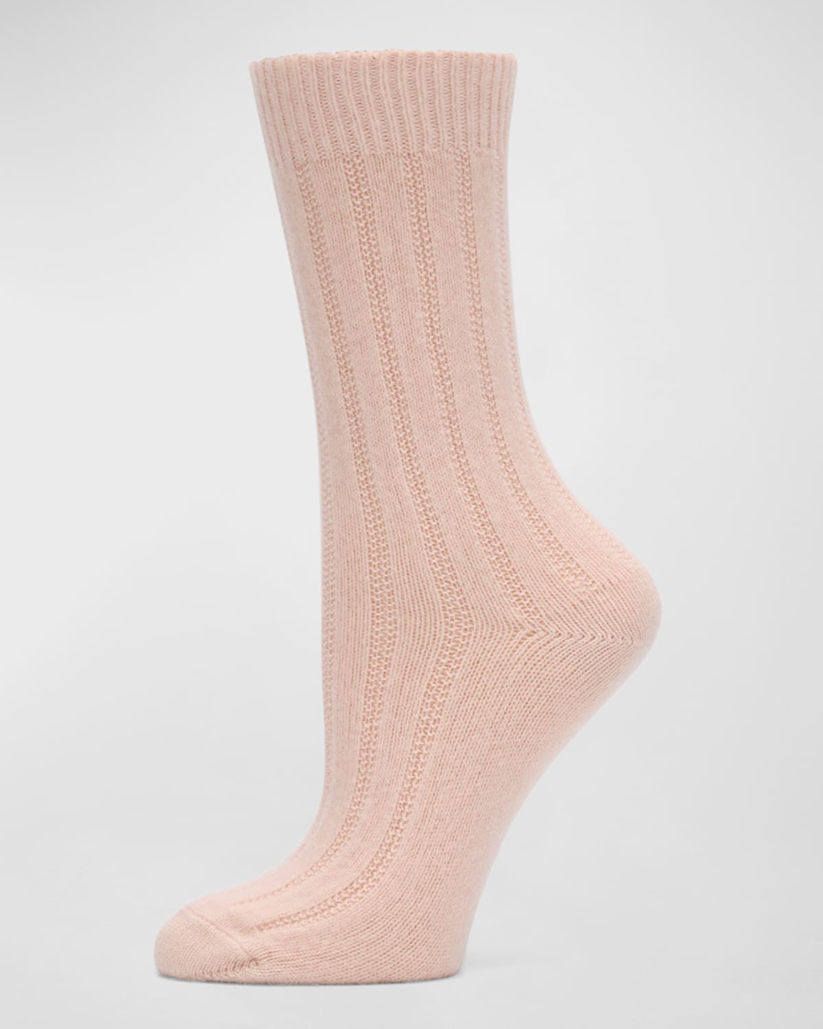 Cashmere Ribbed Socks