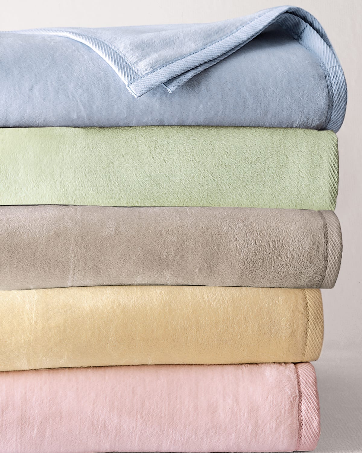 Sferra St. Mortiz King Combed Cotton Blanket, 108" X 90" In Blue