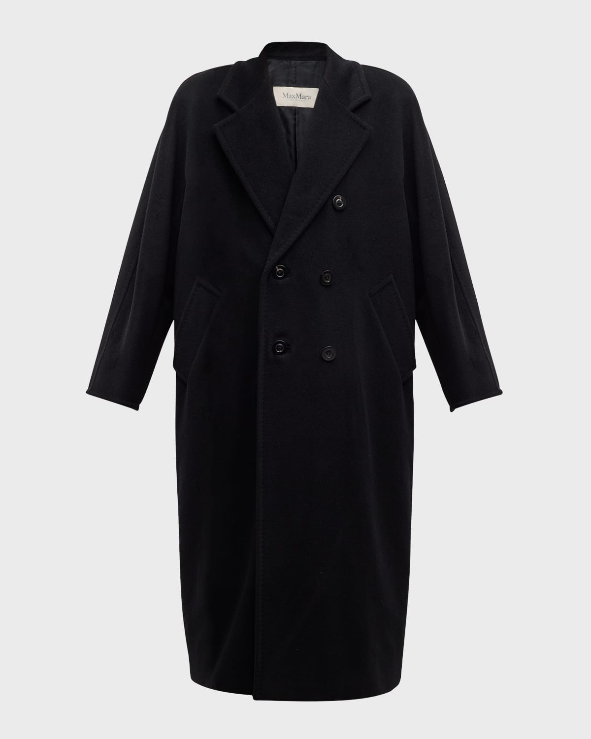 Wool-Cashmere Belted Madame Coat