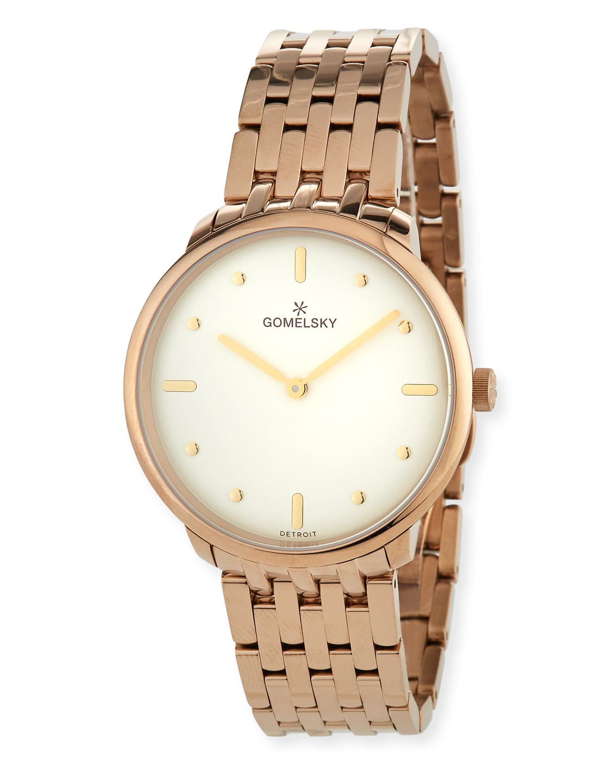 Gomelsky 36mm Audry Bracelet Watch, Champagne/opaline In Gold