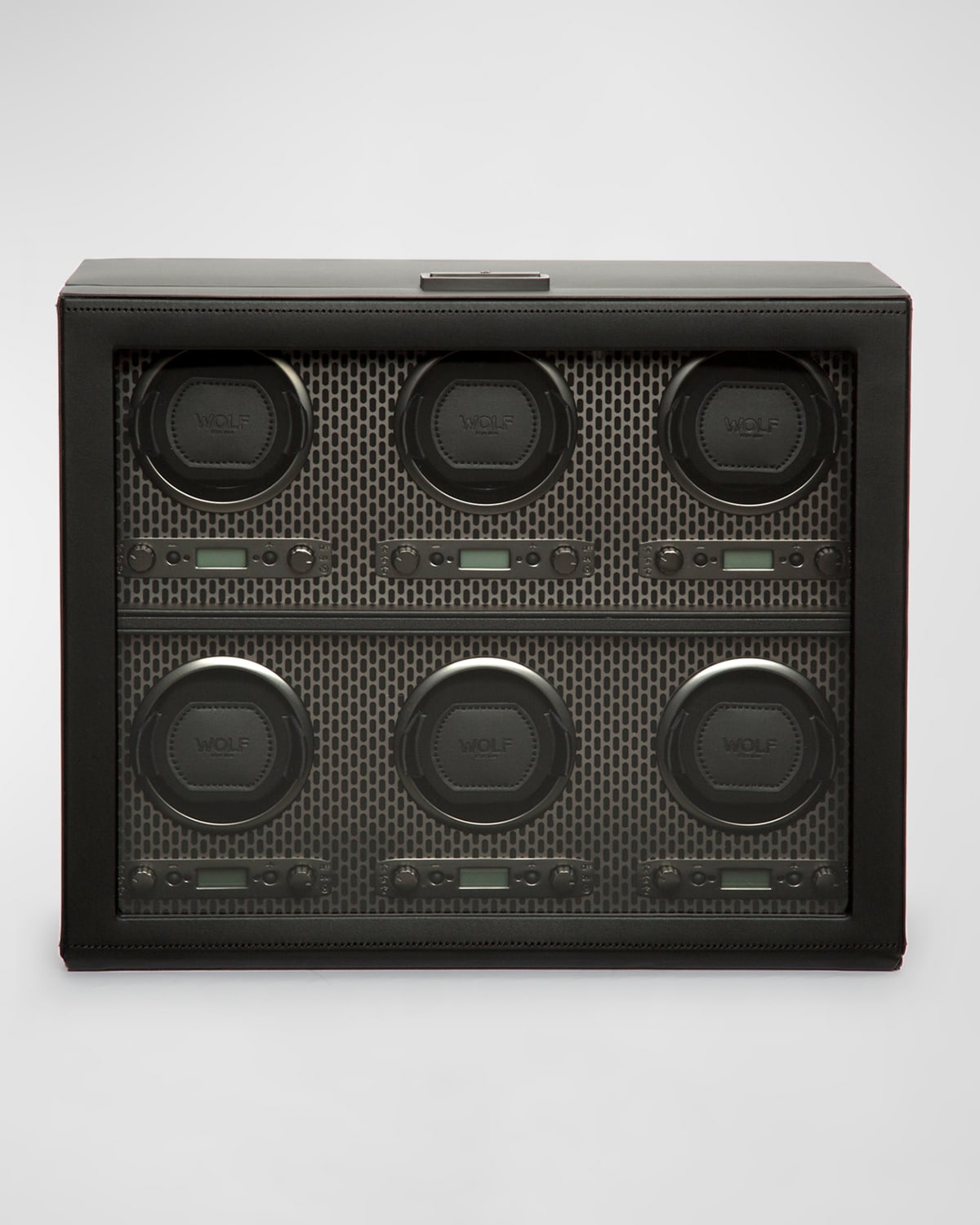 Shop Wolf Axis 6-piece Watch Winder In Powder Coat