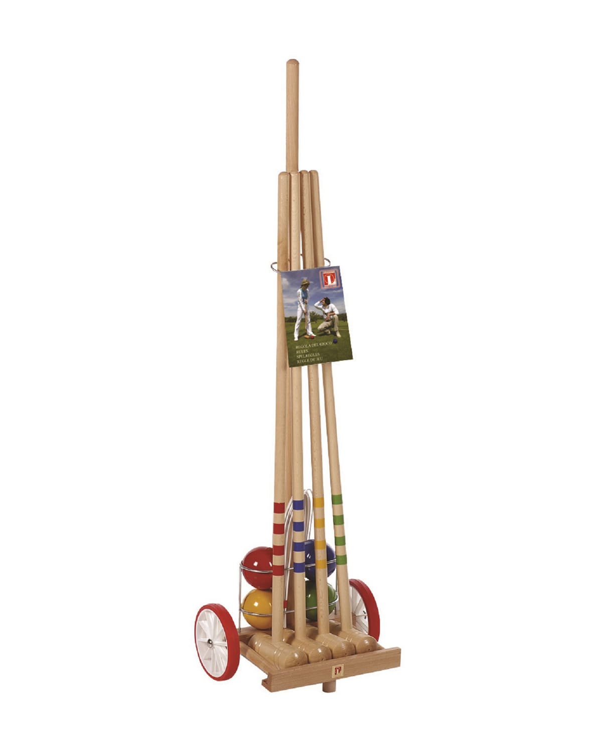 Kids' Croquet Set with Trolley Cart