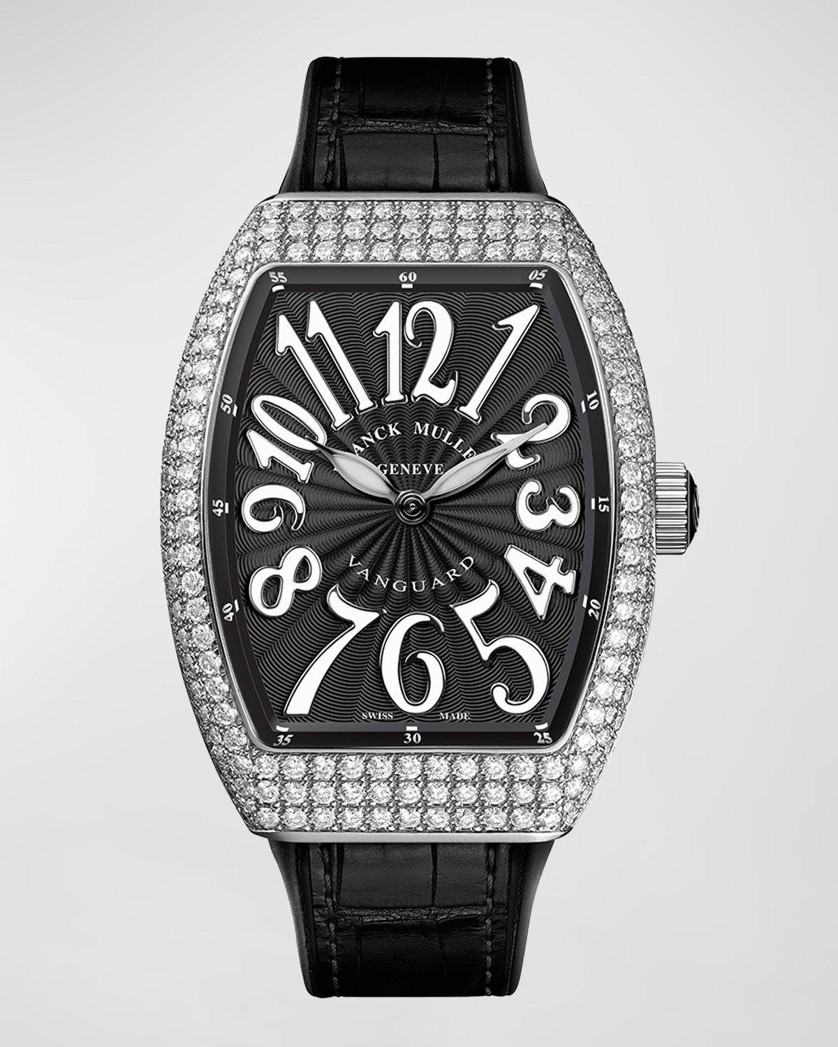 Franck Muller 32mm Stainless Steel Vanguard Watch with Diamonds