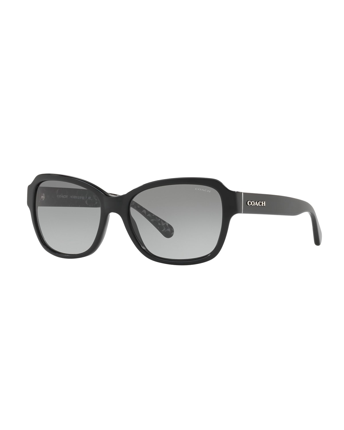 Coach Rectangle Acetate Sunglasses In Black