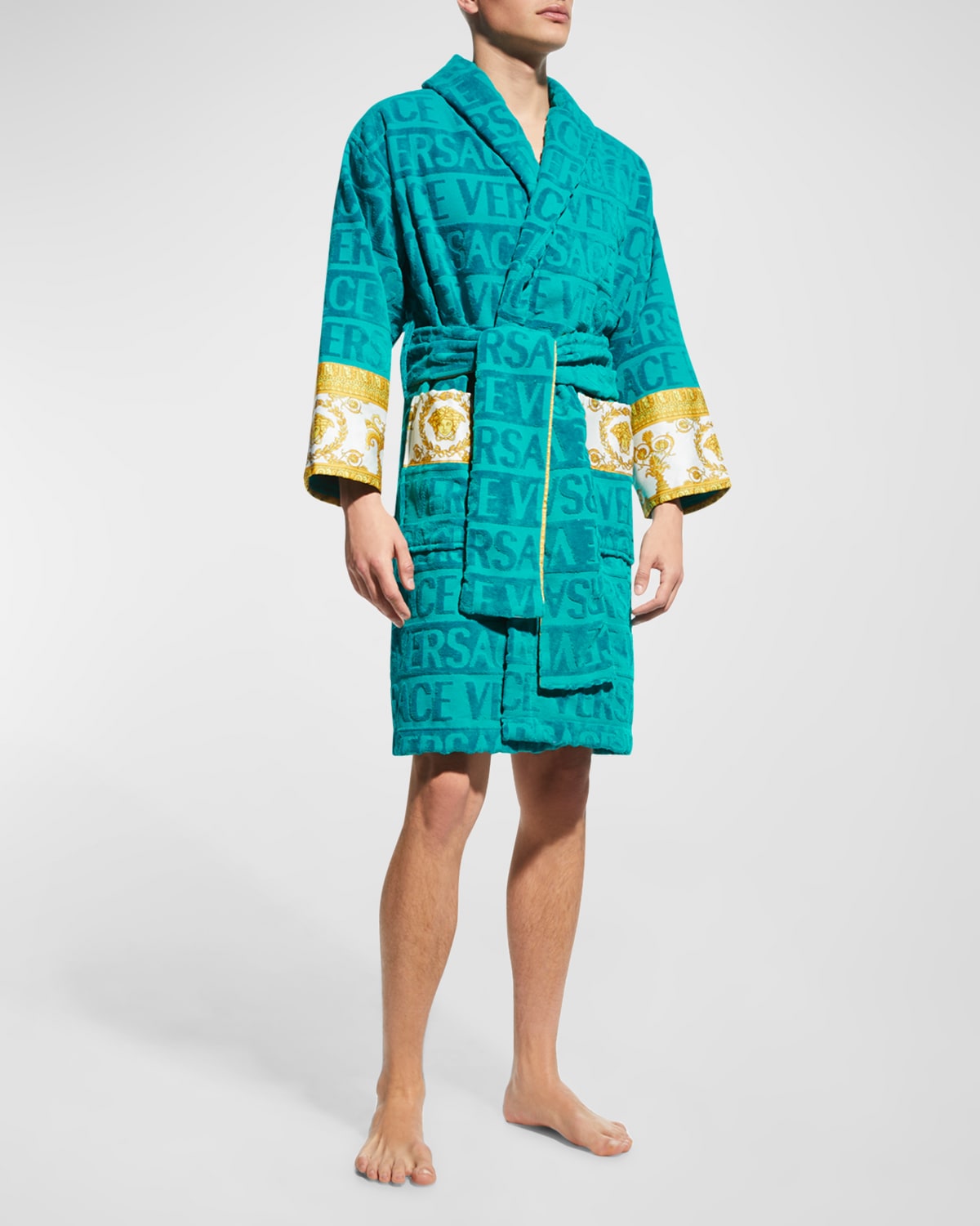 VERSACE UNISEX BAROCCO SLEEVE dressing gown,PROD215970047