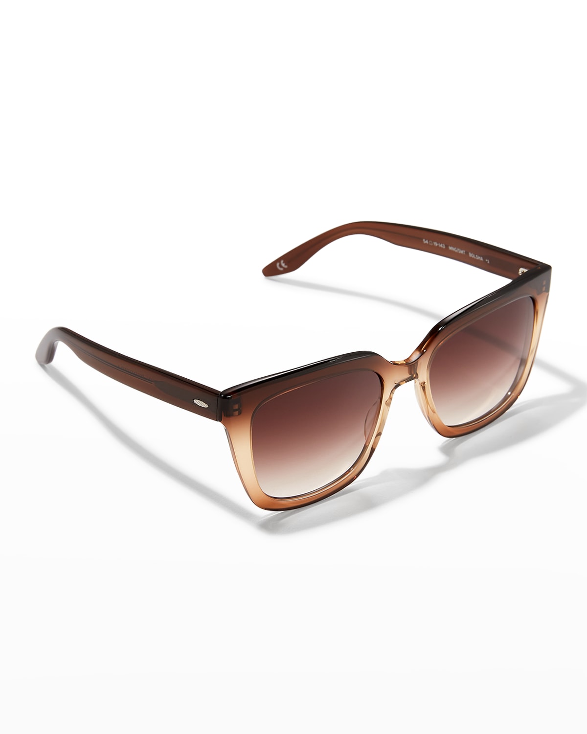 Barton Perreira Bolsha Rectangle Gradient Sunglasses In Manuka Gradient