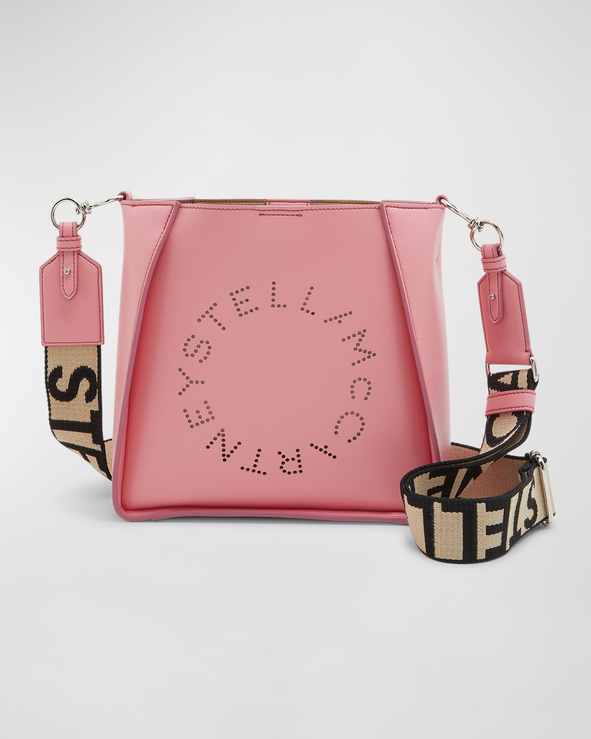 STELLA MCCARTNEY PERFORATED LOGO ALTER NAPA CROSSBODY BAG