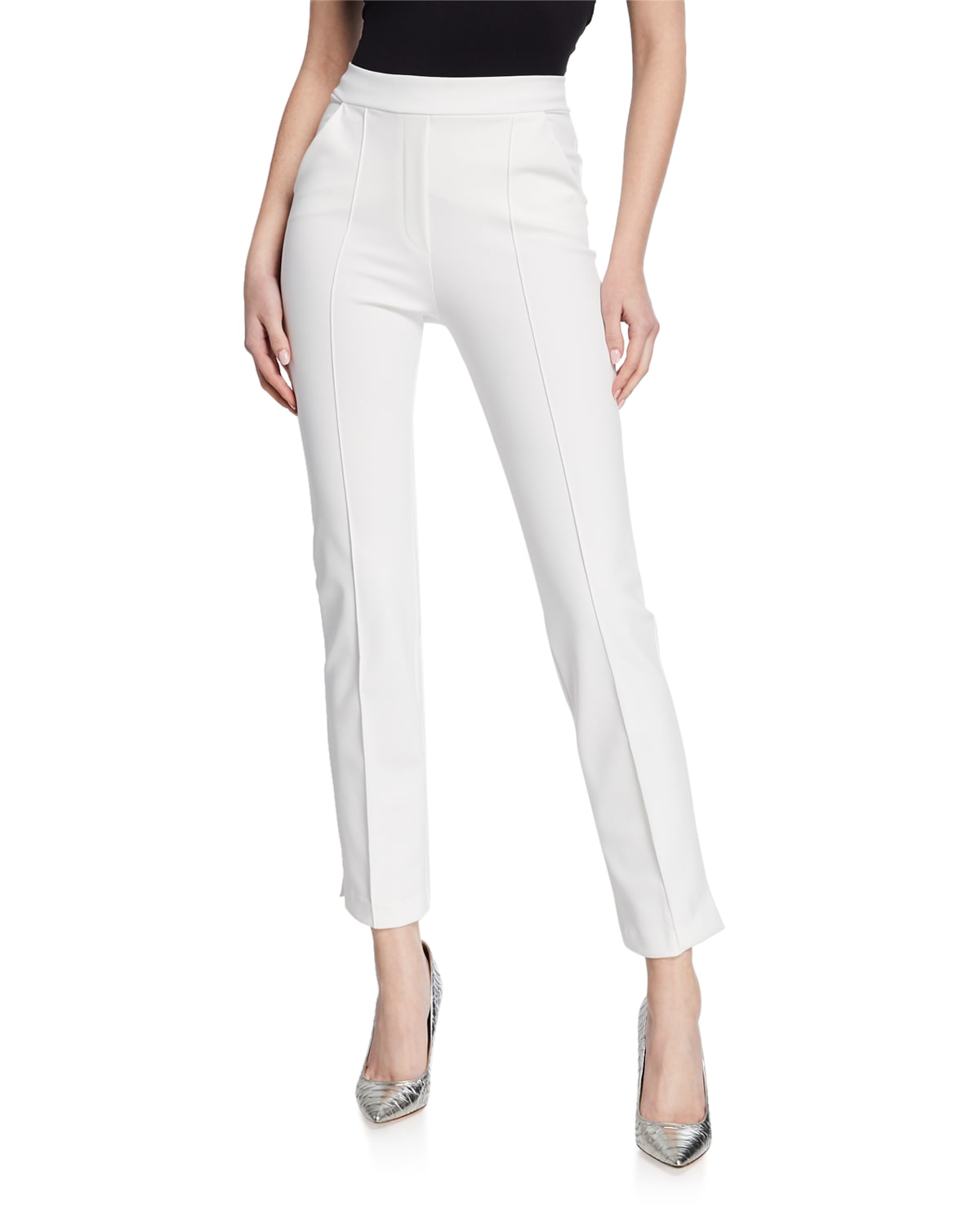 Chiara Boni La Petite Robe Nuccua Cropped Pants In Bouganville