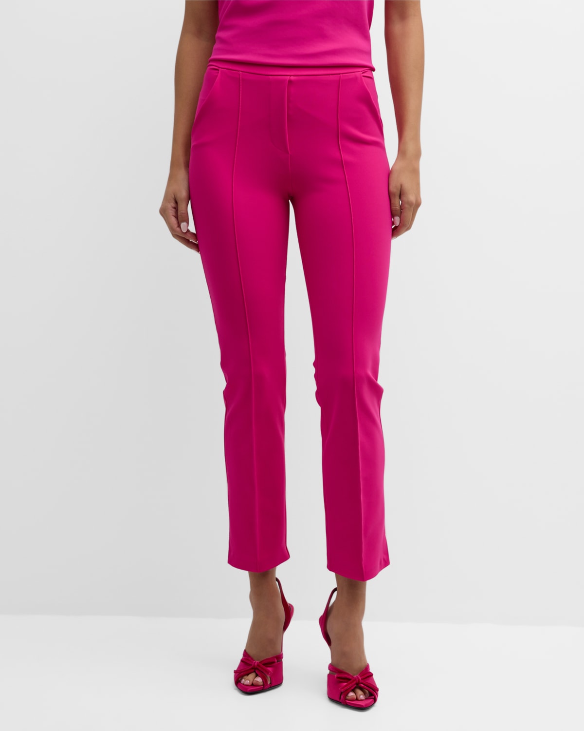 Chiara Boni La Petite Robe Women's Nuccia Stretch Jersey Crop Pants In Cyclamen