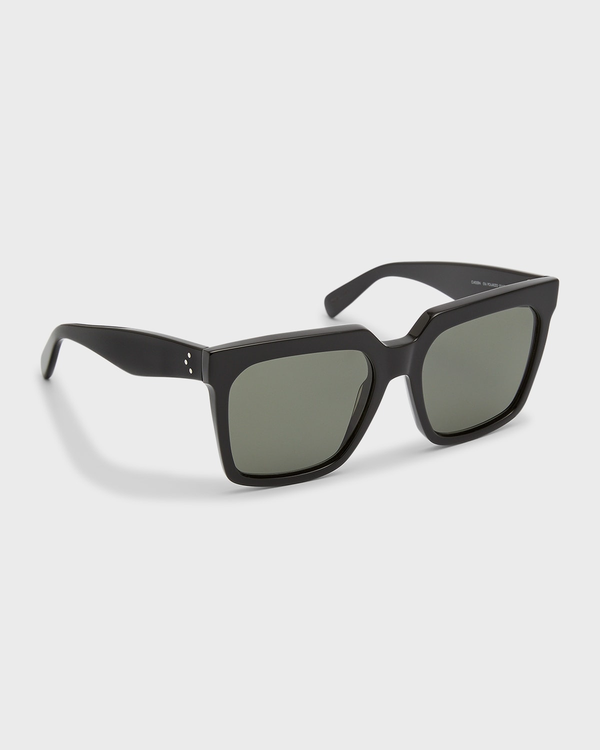 Celine Cl40055i 55mm Polarized Square Sunglasses In Black