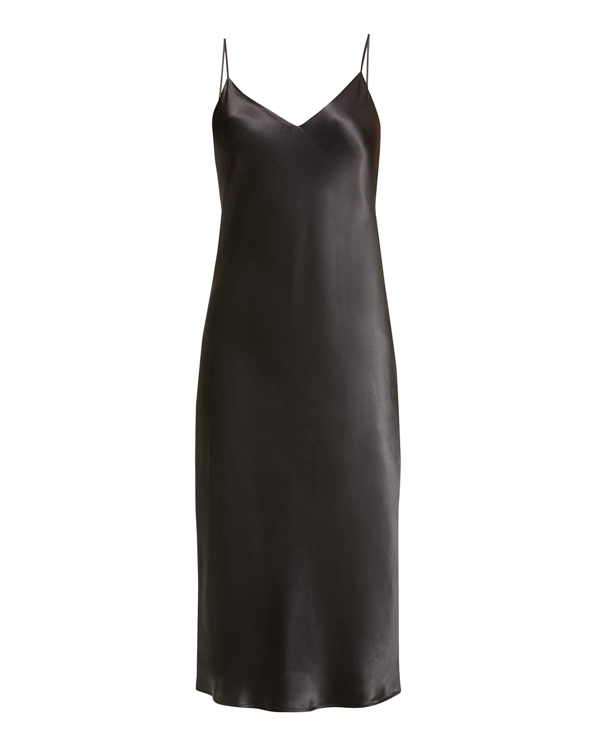 Jodie V-Neck Silk Slip Dress