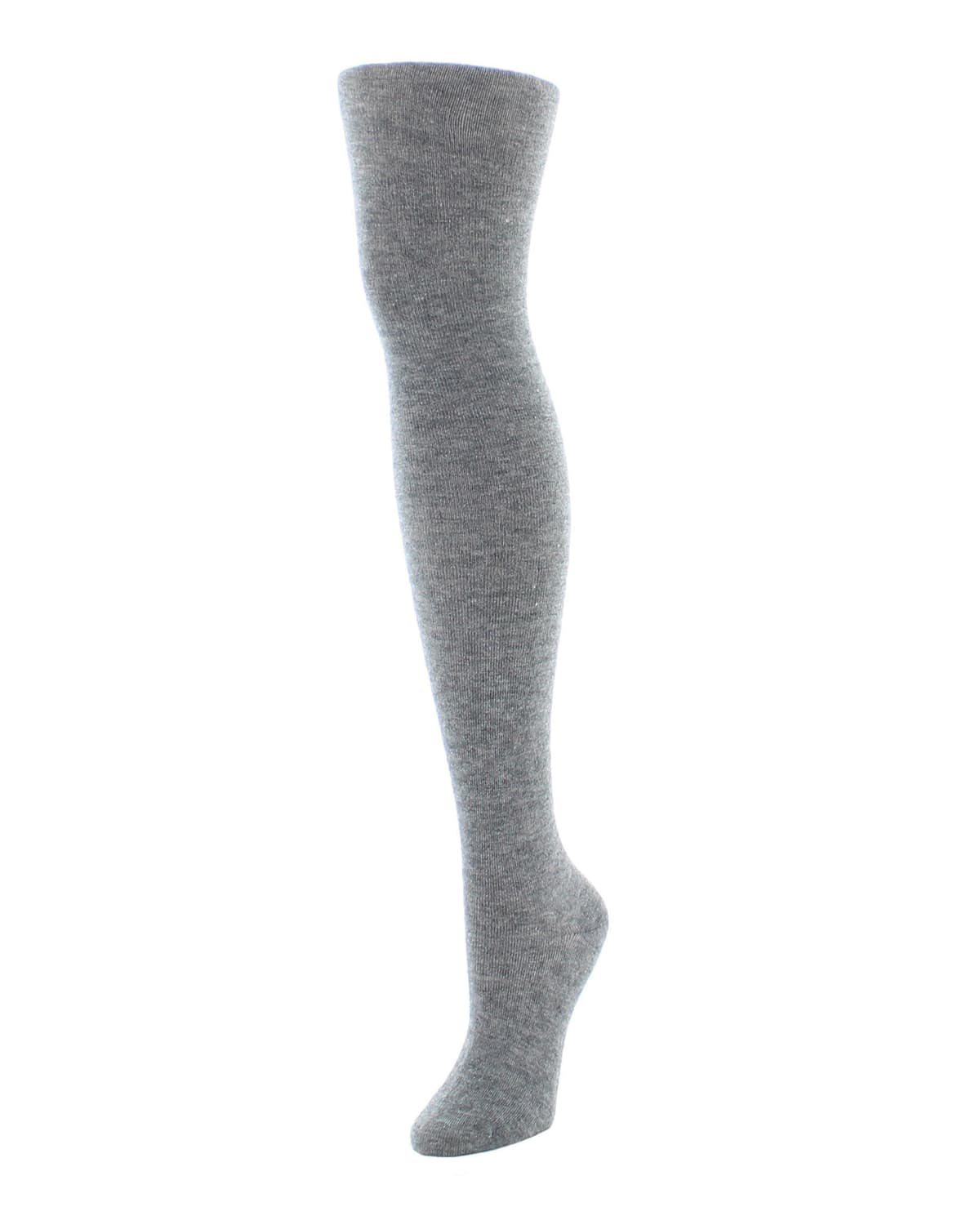 Natori Flat-knit Sweater Tights In Med Gray Heather