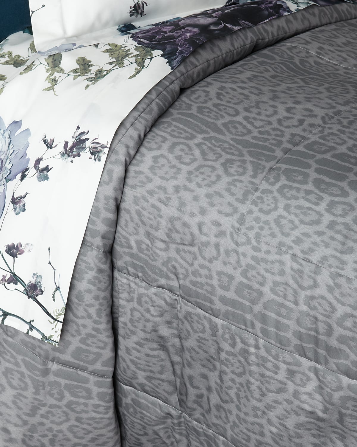 Roberto Cavalli Pantera Quilt In Gray